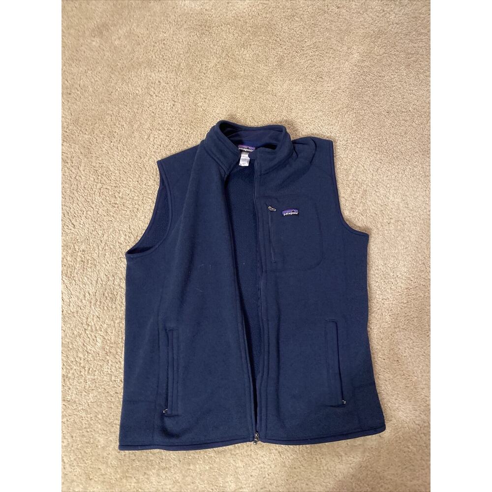 Patagonia Better Sweater Full Zip Fleece Vest Mens XL Blue